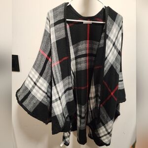 Charter Club Flannel Shawl/Cape/Poncho